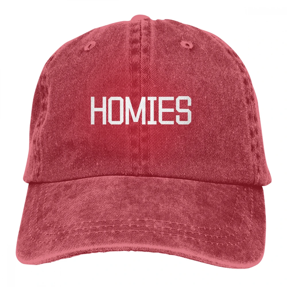 HOMIES Casquette темно-синие унисекс Мужские Женские джинсовые бейсболка с ремешком кепки регулируемые Гольф папа шляпа