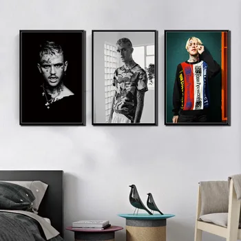 

Lil Peep Rap Hip Hop Music Star Singer Art Painting Silk Canvas Poster Wall Home Decor Artwork картины на стену