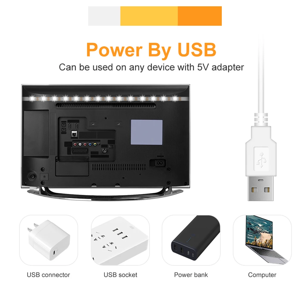 Motion Sensor LED Light Strip Hand Sweep Sensor Dimmable Tape Diode 1M - 5M USB DC 5V SMD 2835 TV Backlight Kitchen Night Lamp