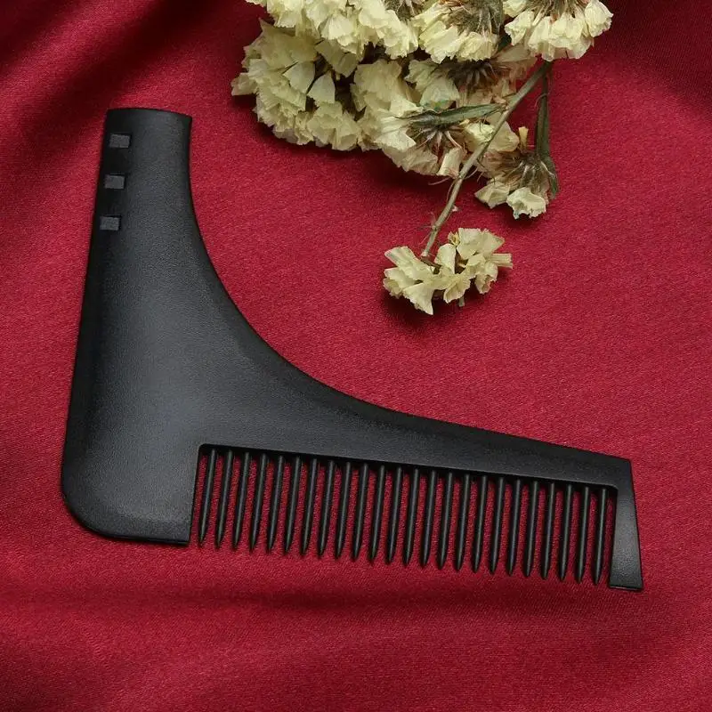 1 шт. черная борода для бритья шаблон гребень для бритья бороды инструмент для обрезки трафарет для бороды