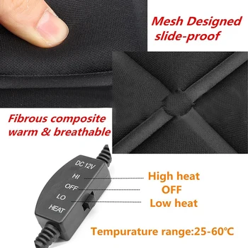 

Vehicle Seat Cover Cushion Heater Temp Controller Warmer Pads Universal 12V Automobiles Seats Covers Accessories