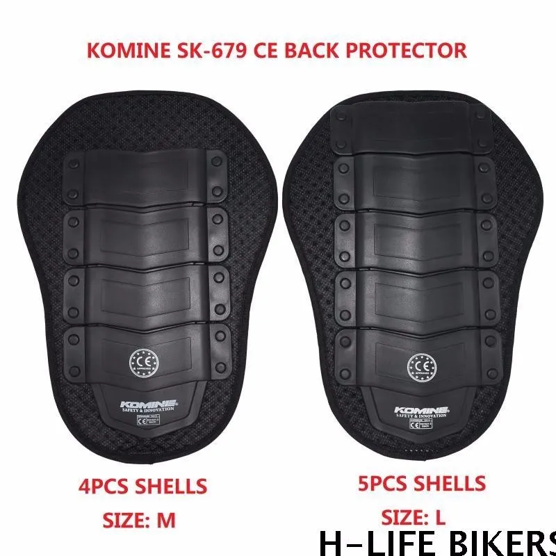 Komine SK-679 CE задний протектор мотоциклетный гоночный костюм прокол-доказательство оболочки Встроенная Задняя поддержка Komine куртка задняя защита