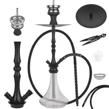 Hgt68cm Hose150cm современный алюминиевый кальян шесть цветов наргиле курительная трубка с фабрики рюкзак подарок