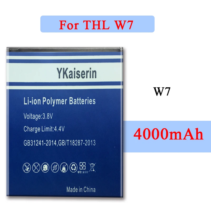 W7 4000mAh литий-ионный аккумулятор для THL мобильный телефон замена батарея большой