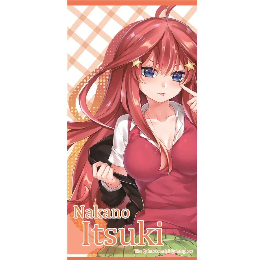 MGF Quintuplets горячее аниме банное полотенце shuna Shinomiya Kaguya мягкое пляжное полотенце Nakano Miku Nino Itsuki