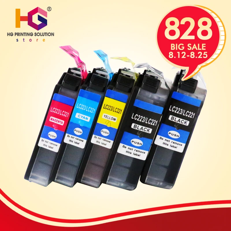 

LC 223 Cartridge Replacement for Brother LC223 LC 223 LC223Bk Ink Cartridge for DCP-J4120DW MFC-J4420DW/J4620DW 4625DW 5320DW