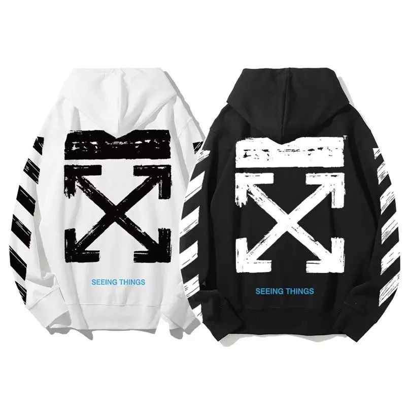 

2020 autumn and winter new European and American street fashion sketch men's plus velvet padded hoodie