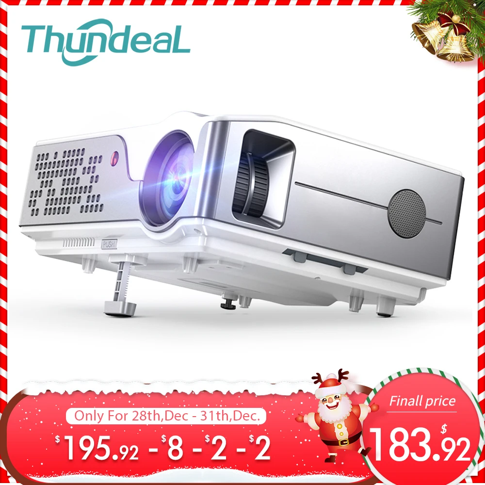 Thundeal TD96 1080P Mini portatil projector full hd com 7000 lumens 3d android video led projetores de cinema em casa home beamer wifi proyector smartphone para epelhamento celular sincronização sem fio Oferta datashow-0