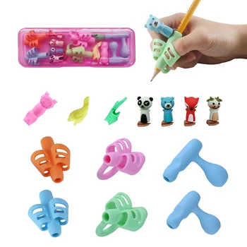 

16 Pieces/Box Holder Pen Holder Child Cute Pen Handle Bar Writing Help Guide Holder Pen Posture Correction Child Gift Stationery