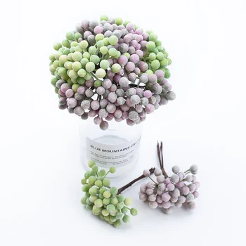 

6pcs Christmas fruit wedding decorative flowers wreaths scrapbooking home decor diy gifts candy box artificial plants cheap