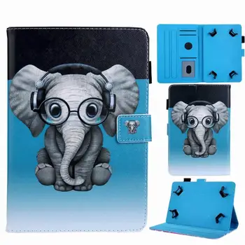 

Lovely Kids Cartoon PU Leather Tablet Case for 8 Inch Universal Flip Smart Stand Cover for Samsung Ipad Mini 8.0 Inch Funda+pen