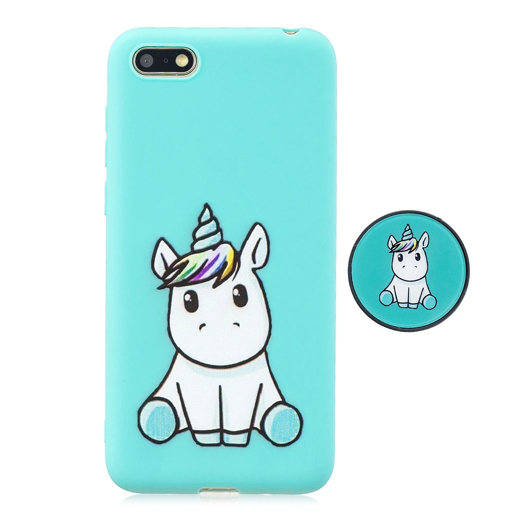 11 Чехол для Honor 7A на huawei Y5 чехол Kawaii складной держатель для телефона для huawei Y5 Honor 7A dua-l22 силиконовый чехол для женщин 5,45 дюймов - Цвет: 11