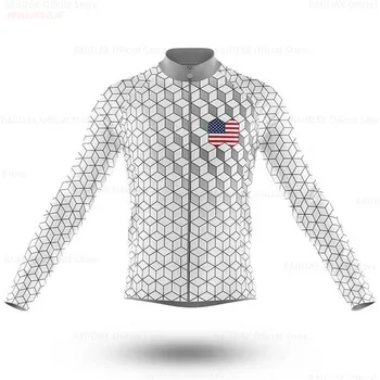 

New Arrival USA 2020 Mens Cycling Jersey Long Sleeve Ropa Ciclismo Bike Clothing Breathable Bicycle Shirt Maillot MTB Clothes