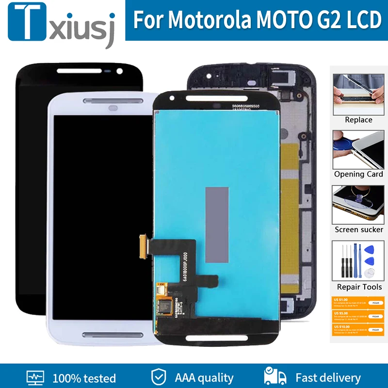 ЖК-экран 5 0 дюйма для Motorola MOTO G2 XT1063 XT1064 XT1068 XT1069 XT1072 ЖК-дисплей сенсорный экран
