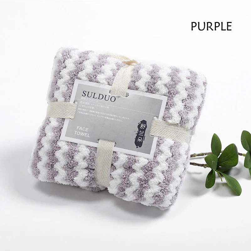 YIANSHU высокое качество Коралловое бархатное полотенце домашнее мягкое и дышащее впитывающее полотенце для ванной кухонное чистящее полотенце - Цвет: purple