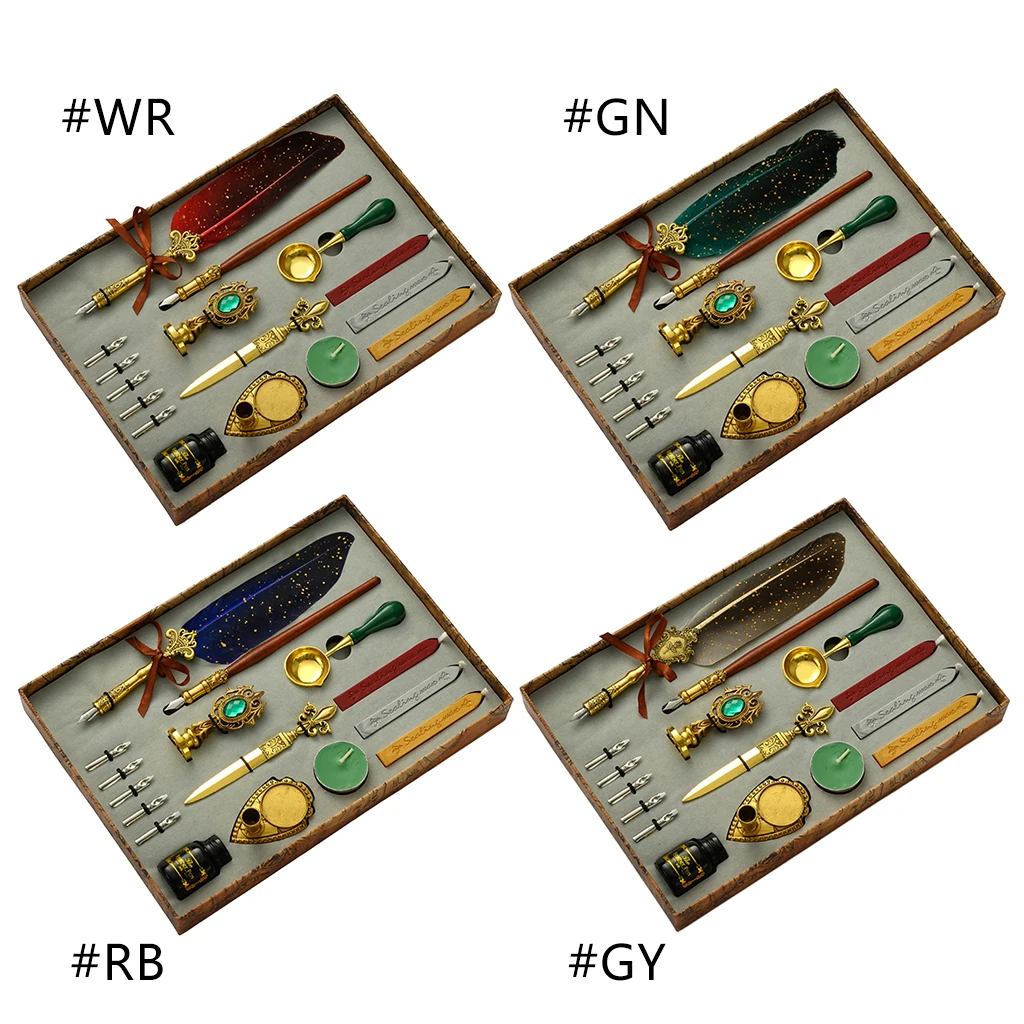 Classic Calligraphy Feather Fountain Pen Set - Sage Design Group - Annette Sage, CEO