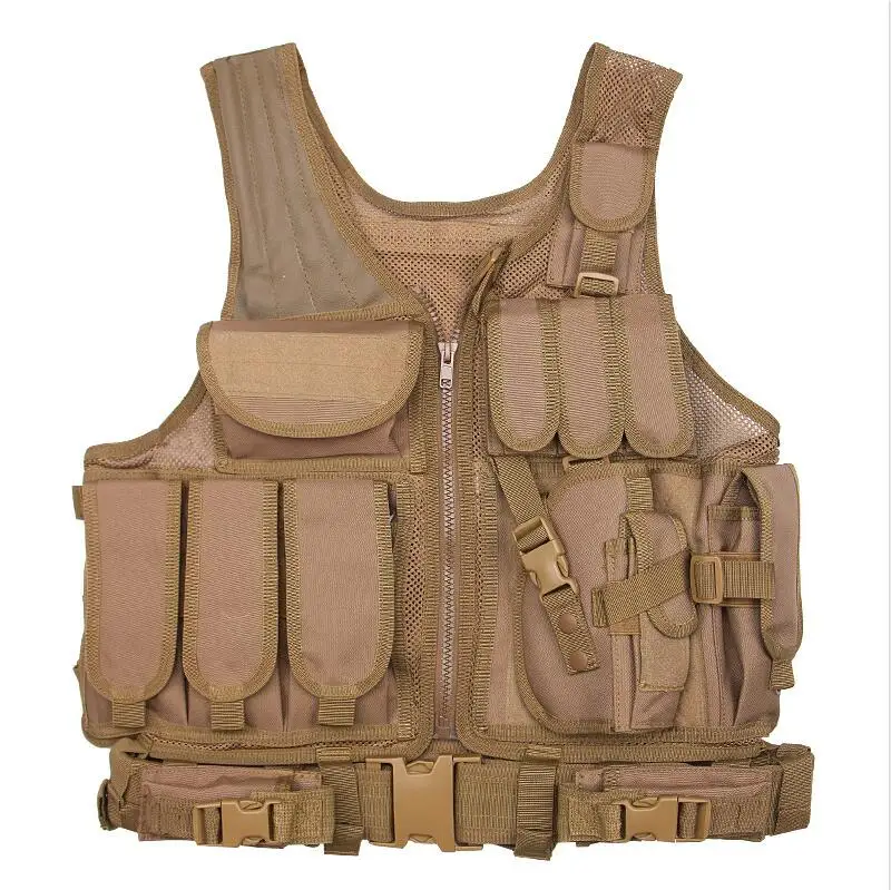 Военная одежда жилет тактический военный Военная Униформа армейская боевая рубашка Colete Многофункциональный жилет - Цвет: Mud