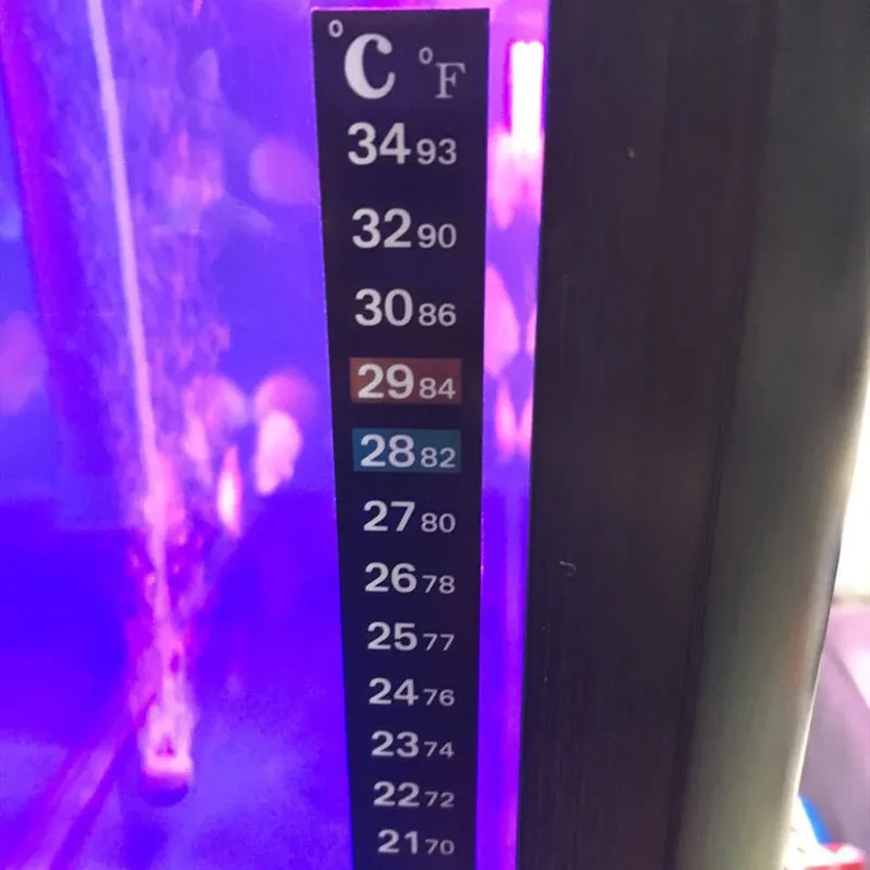 Termómetro Digital para acuario, pegatina de temperatura de 18-34grados, grados Celsius, con pantalla Digital