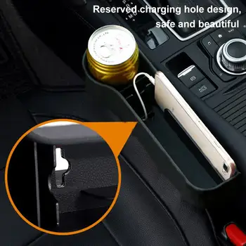 

Pair Universal Left Right Auto Car Seat Crevice Plastic Storage Box Cup Phone Holder Organizer Reserved compartment design