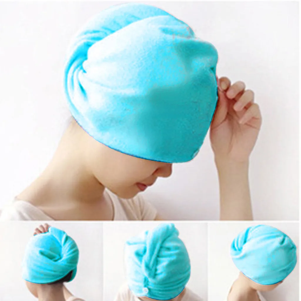 Magic Microfiber Hair Fast Drying Dryer Towel 25cmx65cm Bath Wrap Hat Quick Cap Turban Dry