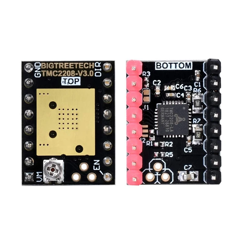 3D-принтеры части Stepstick Mute Tmc2208 V3.0 Драйвер шагового двигателя с радиатор для СКР V1.3 Mks Gen L Ramps 1,4/1,5/1,6 3d печати