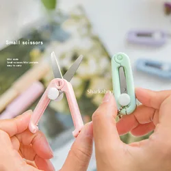 Sharkbang Morandi – ciseaux portables pour étudiants de bureau, Mini ciseaux en acier inoxydable pour enfants, ciseaux pliants pour la décoration 