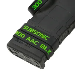 Bande de marquage pour magazines, pour 300 Acc BLK Supersonic/Subsonic 300 AAC BLK/7.62x35mm, 6 pièces/paquet 