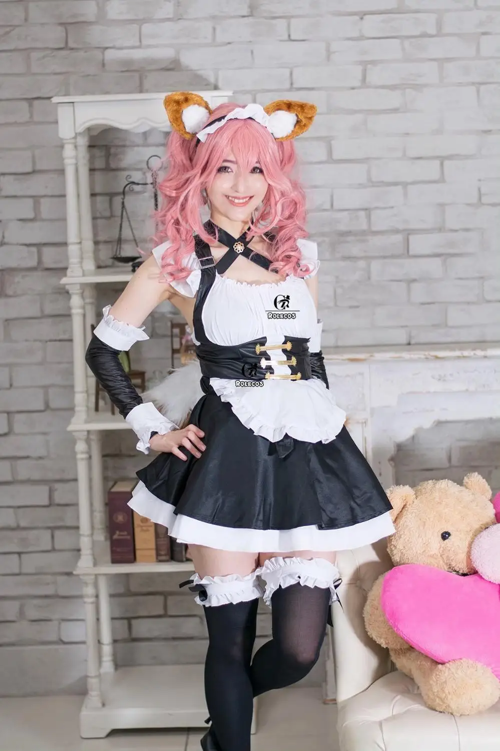 ROLECOS FGO Косплэй костюм Tamamo без Mae горничной платье Fate/EXTRA Хэллоуин Вечеринка полный