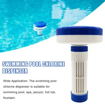 

Swimming Pool Floating Dsing Device Rotating Hot Spring Floating Chlorine Chemical Tablet Dispenser Distributor with Scale