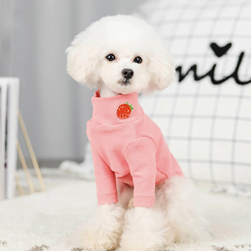 Милый свитер для собак мягкая одежда для домашних животных футболка для собак хлопковая одежда для собак Чихуахуа Одежда для йоркширского терьера пальто для собаки щенка одежда для домашних животных