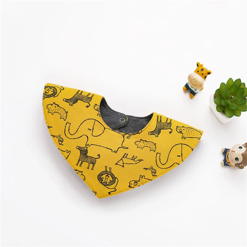 Осенний детский волшебный многофункциональный шарф для девочек, можно сложить как шапки, хлопковый детский шарф, нагрудники для маленьких девочек, детская шапка шапочка детская - Цвет: yellow lion bibs A