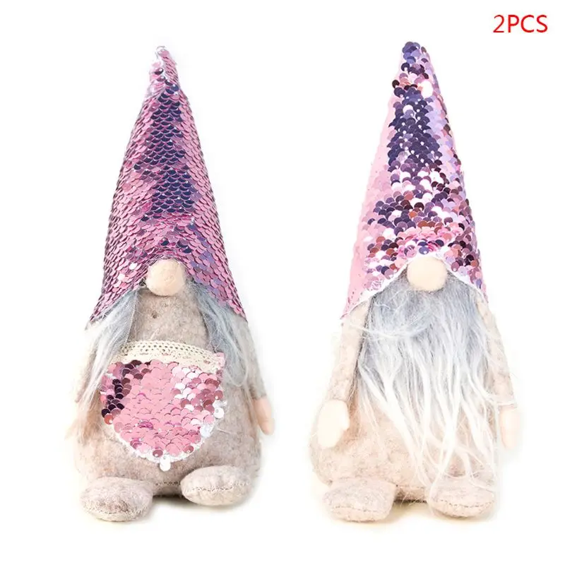 2 шт./компл. Merry рождественское, с блестками шведский Санта гном плюшевая кукла орнамент ручной работы игрушка домашнего праздника для рождественской вечеринки декор подарок