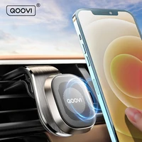 QOOVI Magnetische Auto Telefon Halter Stehen Mobile Air Vent Halterung 360 Grad GPS Unterstützung Für iPhone 12 Xiaomi Mi11 samsung Huawei