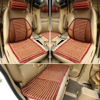 

Hawthorn Seeds Car Seat Cover Summer Breathable No Backrest Non-Slip Universal Size Front Row Car Seat Cushion Protector