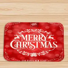 40x60 см Счастливого Рождества Снежинка Рождественский шар красный нескользящий квадратный коврик фланелевый ковер утяжеленное одеяло Прямая поставка