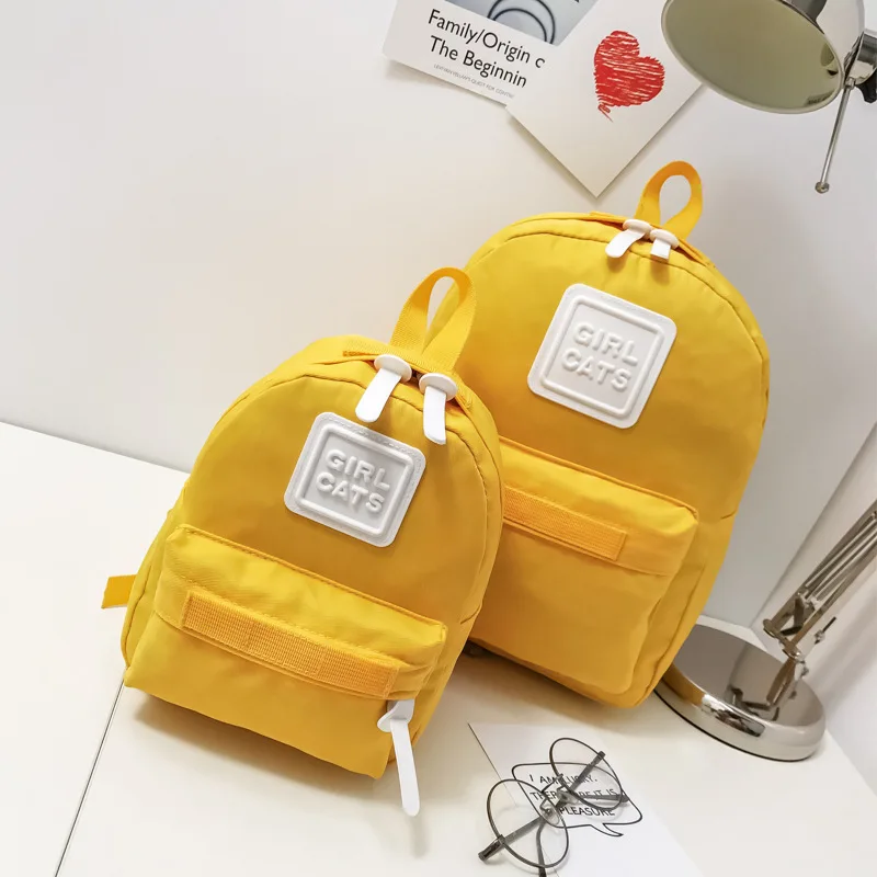 Корейский стиль, детский Простой Школьный рюкзак в школьном стиле, универсальный рюкзак для мам, свежий мини-рюкзак для родителей и детей, женский рюкзак