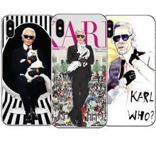 Модный Зеленый Прозрачный жесткий чехол для телефона Karl Lagerfeld, чехол для телефона для Apple iPhone 5 5S SE 6 6S Plus 7 XS Max XR 8 8 Plus X 10