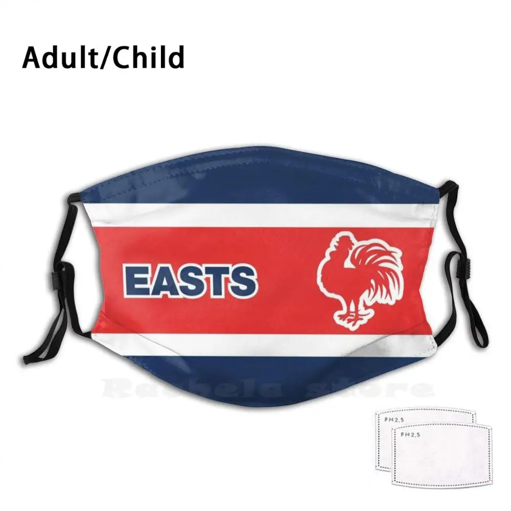 Sydney Roosters - Easts маска для лица-один могучий красный петушок Забавный принт
