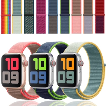 

Strap For Apple Watch band 44 mm 40mm iwatch band 42mm Sport Loop nylon bracelet Watchband belt correa apple watch 5 3 band 38mm