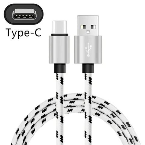 Type C Cable For Samsung A11 A12 A52 A51 Xiaomi Redmi 10 9 Huawei P30 Pro Fast Charge Mobile Phone Charging Wire White Cable