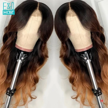 

Honey Blonde Colored Ombre Lace Front Human Hair Wigs With For Women Body Wave Brazilian Remy Closure Wig 13x6 Lace Front Wig