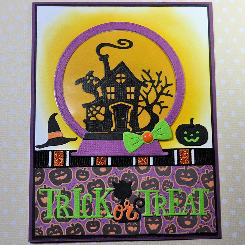 

Metal Cutting Dies Happy Halloween Party Trick Or Treat Pumpkin Day Phrase cut die for DIY Scrapbooking Crafts new 2019 Die Cuts