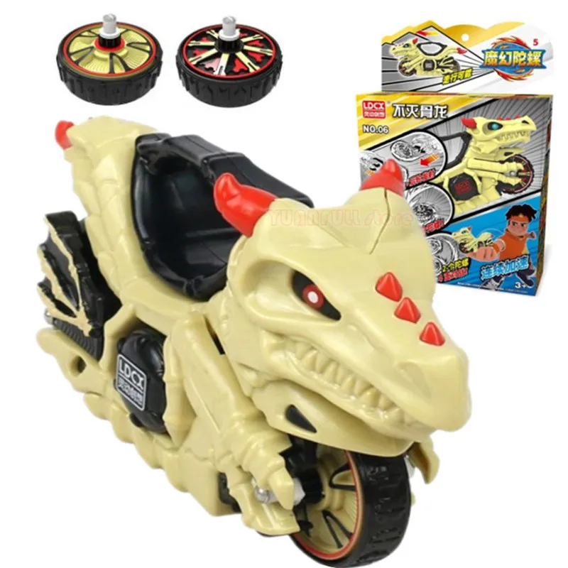 Hot Magic Spinning top 5 Pop it Gyro Motorcycle war ride Fidget Infinity launch Cyclone Attack Wheel Spinner Kids Boy Girl Toy