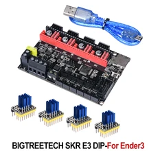 BIGTREETECH SKR E3 DIP V1.1 плата управления 32 бит для Ender-3 PRO части 3d принтера TMC2208 TMC2130 spi VS Cheetah V1.1 mini E3