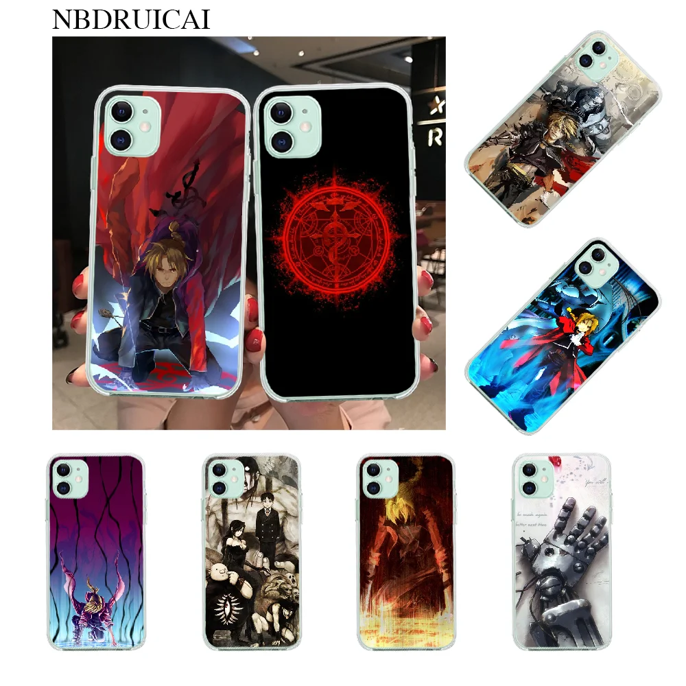 NBDRUICAI FullMetal Alchemist Japanese Anime Coque Shell Phone Case for iPhone 11 pro XS MAX 8 7 6 6S Plus X 5S SE XR cover | Мобильные