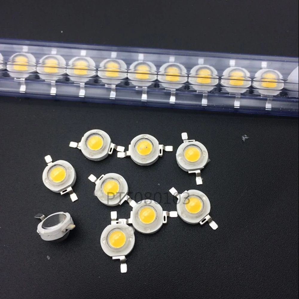 100pcs High power LED chip led lamp beads 1W led lamp beads 3W led5W led white red green blue yellow full color lamp beads