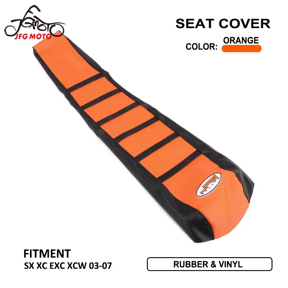Motorcycle Ribbed Gripper Seat Cover For KTM SX EXC MXC 65 85 125 200 250 300 400 450 525 2004 2005 2006 2007 Enduro Motorcross |