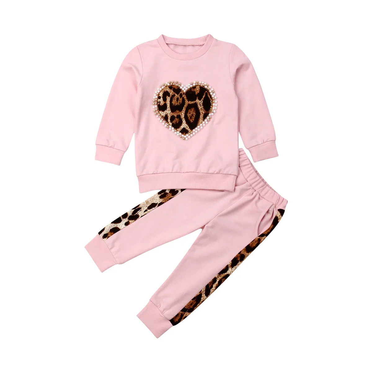 Emmababy 2019 осенняя одежда для маленьких девочек зимняя с леопардовым принтом топы