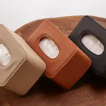 Автомобильный тканевый ящик сиденье из искусственной кожи сзади кожаные ящики держатель для салфеток авто аксессуары для интерьера