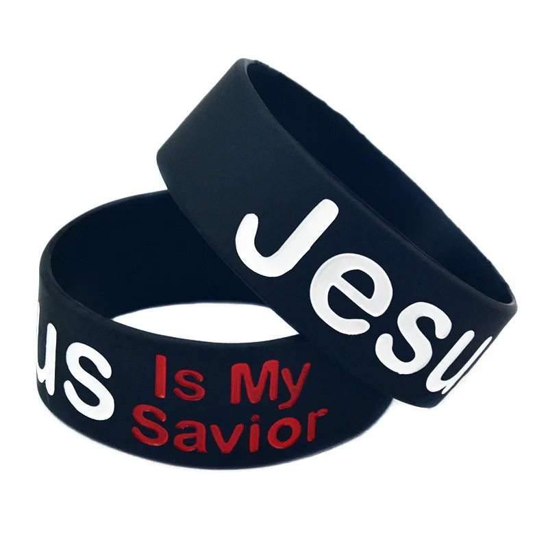 Silicone wristband Jesus Is My Savior wild men and women redemption